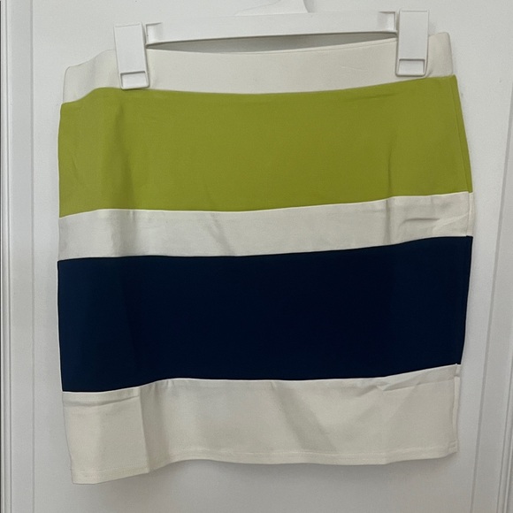 English Factory Green and Navy Pencil Skirt - Picture 1 of 3